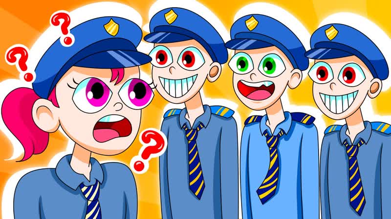 Copycat Police Officer Kids