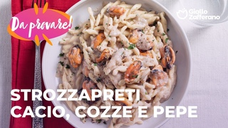 STROZZAPRETI CACIO, PEPE E COZZE - SUPER CREMOSI!
