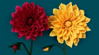 How To Make Dahlia Paper Flower | Paper Flower | #papercraft #flower #Dahlia