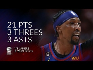 Kentavious Caldwell-Pope 21 pts 3 threes 3 asts vs Lakers 2023 PO G1
