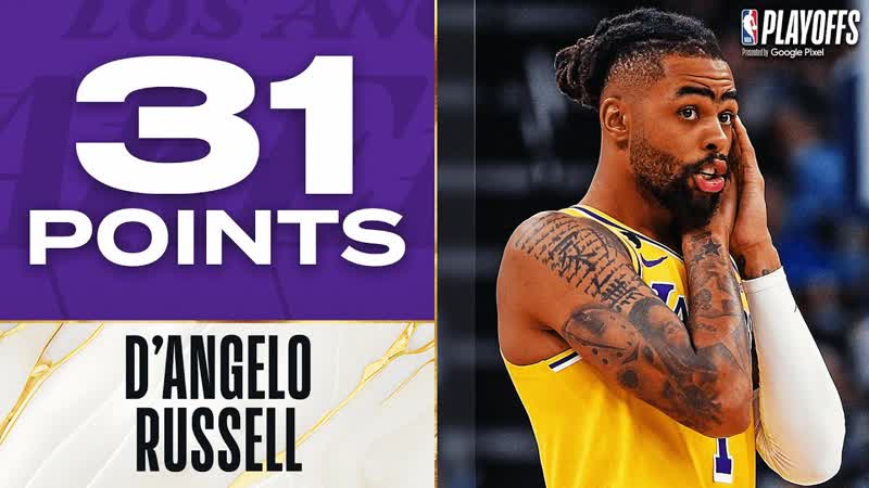 DAngelo Russell GOES OFF For 31 Points In Lakers Series Winning W , April 28,