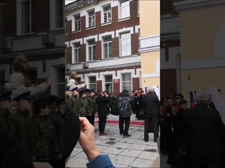 Открытие памятника Александру Суворову в Новосибирске. Освящение памятника.
